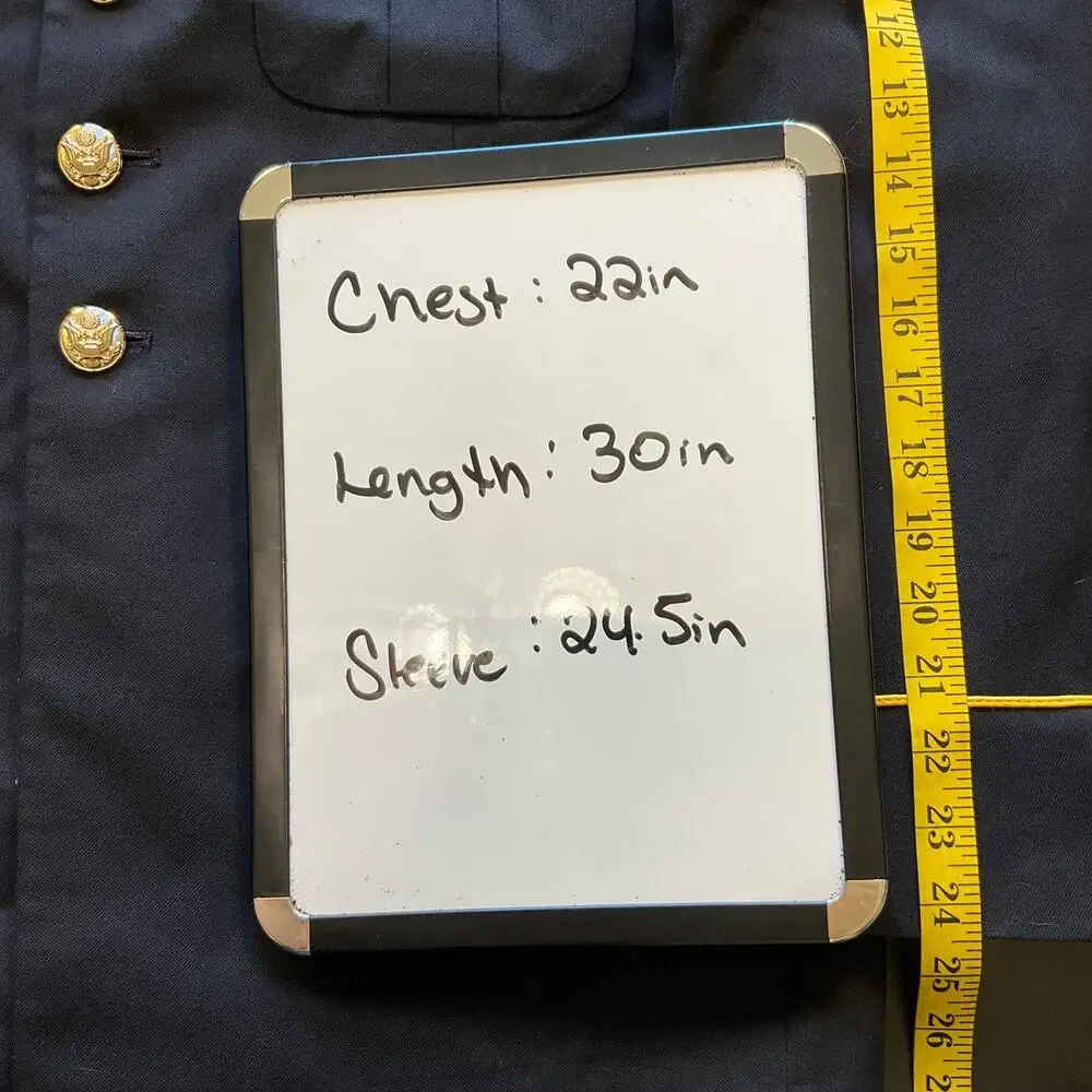 US Army Dress Blue Coat 40SC DeRossi & Son Wool Blend Military Uniform Jacket